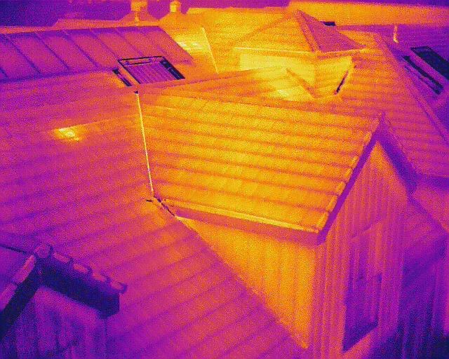 Thermal Imaging Roof Survey Image Hinckley